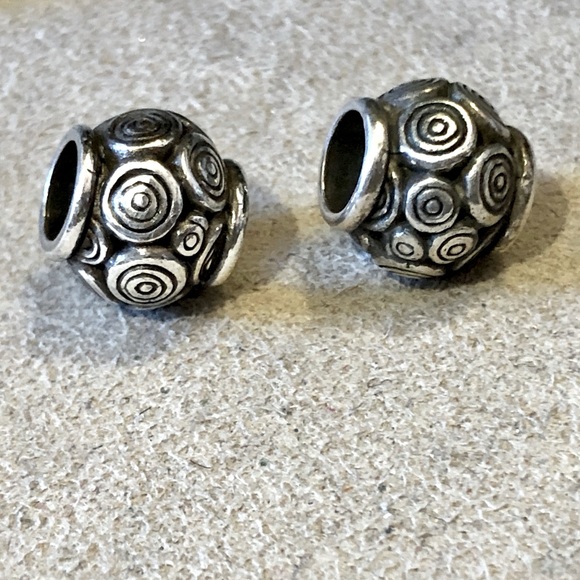 Brighton Jewelry - Two 🆕 Brighton Multi Swirl beads with spiral pattern NWOT